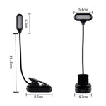 lampe lecture portable pince noire led rechargeable chambre minimaliste