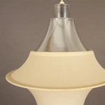 lampe suspendue moderne blanche rayures horizontales salon chambre salle manger lumière pendentif