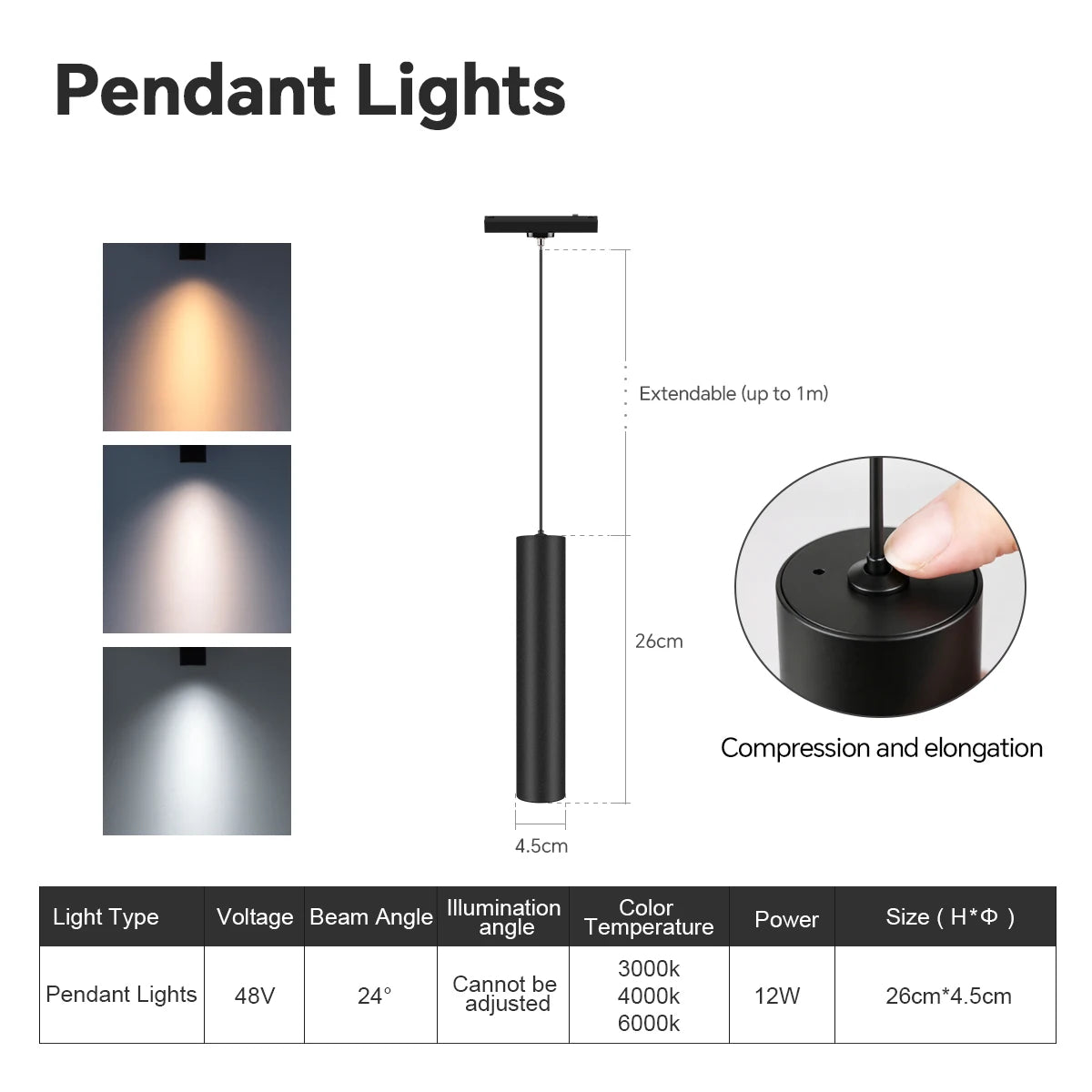 projecteurs led aimants rail noir moderne grille lumineuse réglable certifiés ul rohs