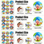 sacs anniversaire dessins animés stickers autocollants poignées détachables personnages mignons motifs géométriques happy birthday