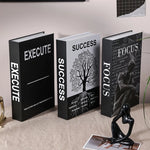 décoration intérieure livre minimaliste arbre texte noir blanc moderne