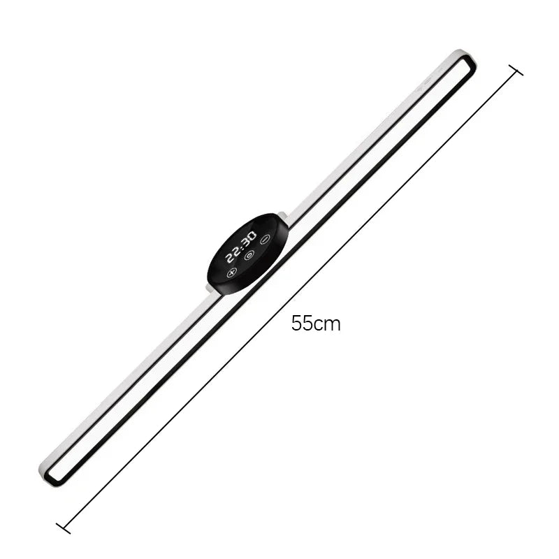 lampe led horloge table magnétique rechargeable 55cm veilleuse étagère moderne