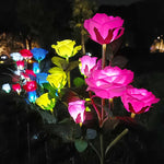 lumières solaires roses artificielles bleu rouge jaune patio moderne