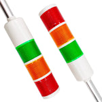 ampoule led rouge orange vert indicateur signal moderne rayures horizontales fixation
