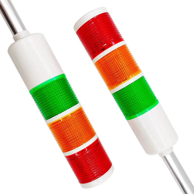 ampoule led rouge orange vert indicateur signal moderne rayures horizontales fixation