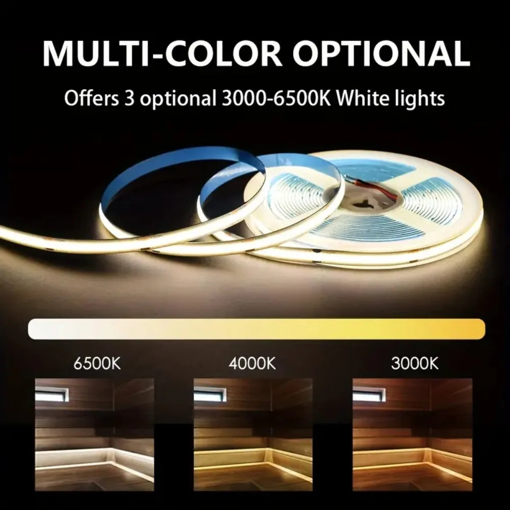 ruban led adhésif usb blanc bleu jaune ligne continue moderne chambre coucher