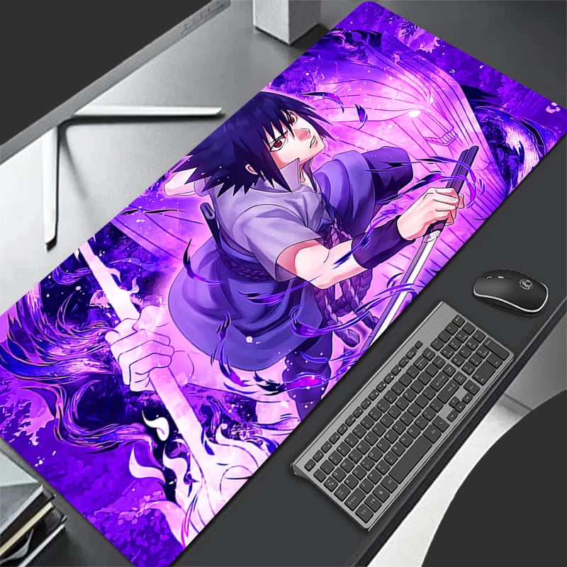 tapis souris anime personnages violet noir abstrait xxl gaming