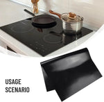 protège induction plaque cuisson noir moderne minimaliste respectueux environnement protection table cuisine insert