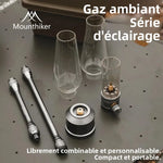lampe gaz camping verre transparent moderne petite taille cartouche gaz instructions