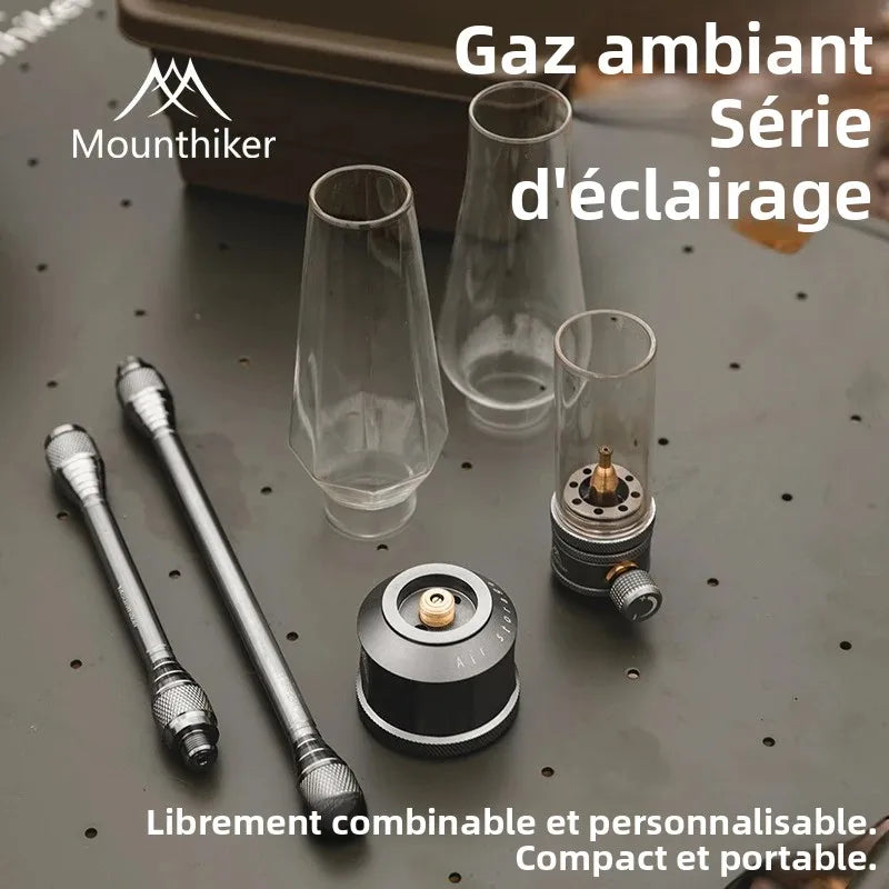 lampe gaz camping verre transparent moderne petite taille cartouche gaz instructions
