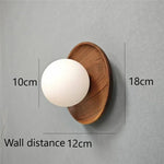 lampes murales modernes minimaliste bois marron foncé éclairage quotidien led fixées mur transparentes