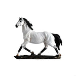 statuette cheval doré ornée strass art déco maison feng shui cadeau anniversaire noël pâques