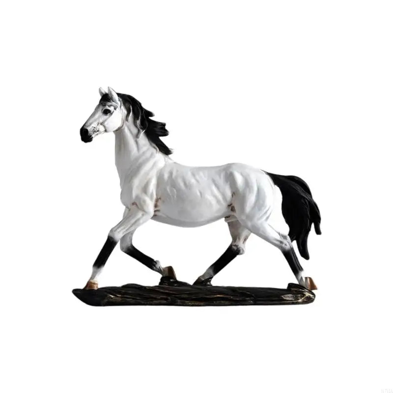 statuette cheval doré ornée strass art déco maison feng shui cadeau anniversaire noël pâques