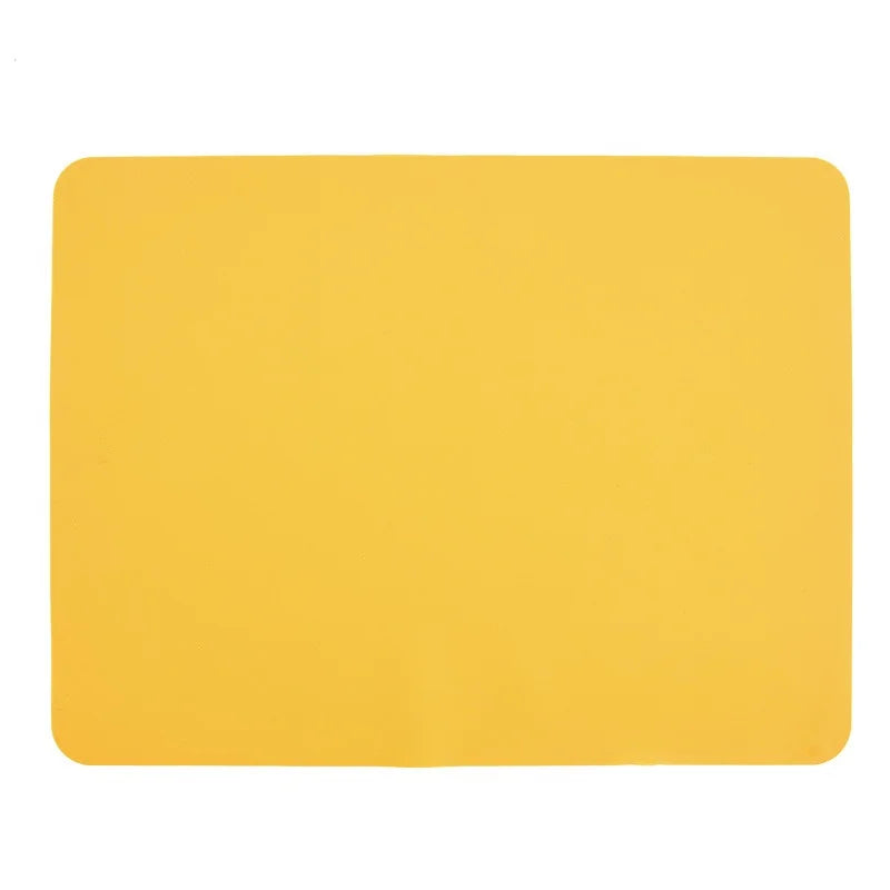 tapis table silicone antidérapant jaune bleu gris moderne 40x30cm quotidien lavable durable