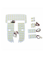 ampoules led voiture blanc modernes carrés points noirs intérieur nuit toit coffre