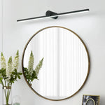lampe murale moderne noire fixée mur led lisse 249 2000 lumens