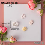 couteaux polymère bijoux pendentifs boucles oreilles motifs floraux moderne minimaliste argile PLA