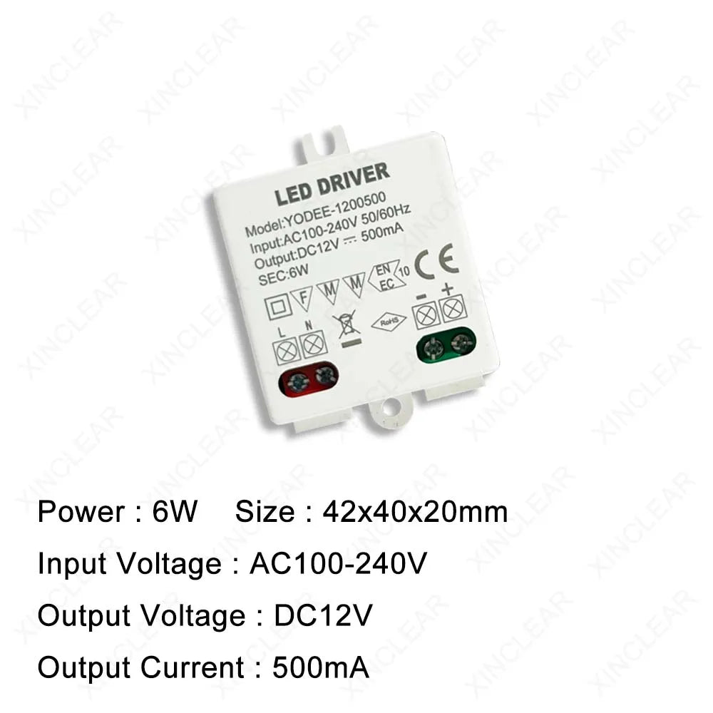driver led 12v 10w 830ma 12w 24v 500ma blanc moderne