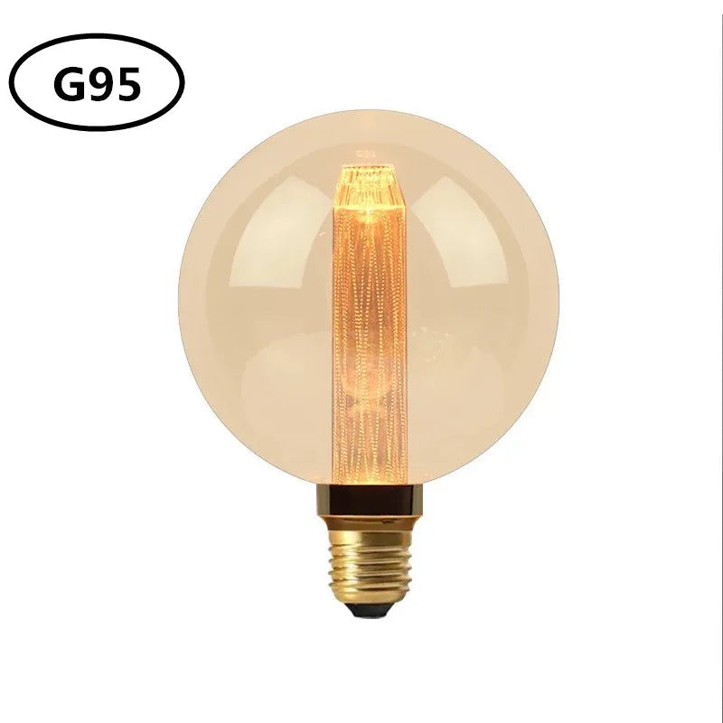 ampoules led décoratives vintage filaments dorés opaques 220v 249 lumens doré ambre echangement e27