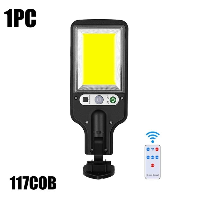 lampe rue solaire moderne noire led ip65 extérieure capteur mouvement fixée vis
