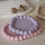 coasters silicone violet rose bleu clair relief moderne élégants bijoux décoration intérieure