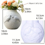 moule silicone cache pot crâne fleurs décoratif résine plante succulente jardin objet artisanal noir