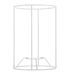 support lampe blanc moderne cadre suspension fil métallique abat jour tambour protection ampoule diy