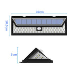 lampe solaire led panneaux solaires capteur mouvement ip65 moderne extérieure sécurité jardin contemporain