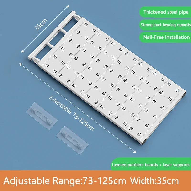 étagères modulables blanc perforations florales clips modernes sans vis clips fixation