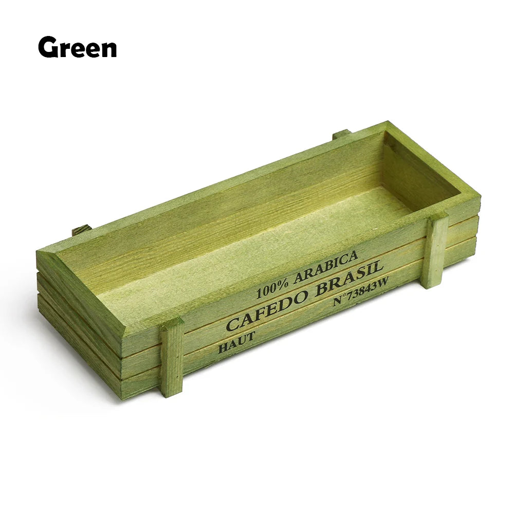 bac fleurs bois naturel bleu rustic plateaux poterie plante succulente seeds petits cailloux