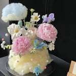 serviettes coton pelucheuses nuages colorées moderne blanches roses bleues vertes douces 20x80cm