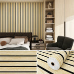 panneaux decoratifs autoadhesifs rayures horizontales gris noirs modernes 40cm large 3m 5m 10m