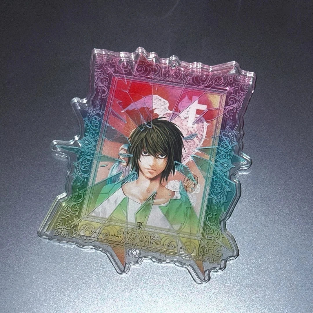 cadre photo acrylique manga effets cassés transparent coloré personnages animesbrisés gravuresbaroques fixationsmurales
