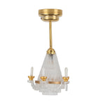 lampe suspension or transparent rétro gravée bougies vintage gravé