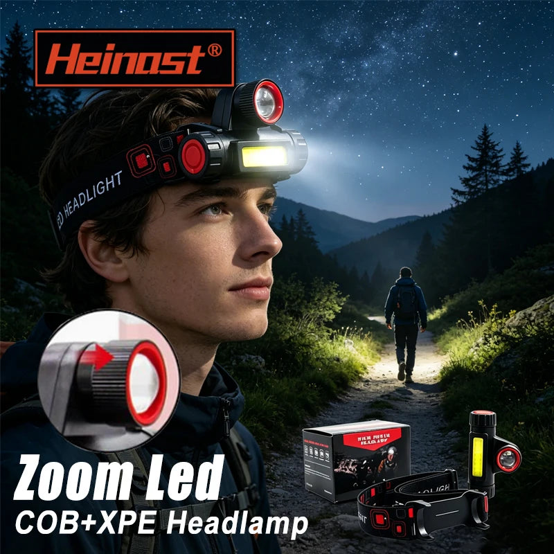 lampe frontale led rechargeable usb étanche camping cyclisme noir rouge jaune imprimée bandes ajustables