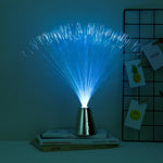 lampe fibres optiques multicolore moderne fêtes anniversaires noël baptêmes mariage