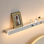 étagère murale lumineuse moderne éclairage blanc rectangulaire lisse fixée mur