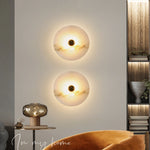 applique murale moderne marbre blanc doré éclairage led murale chambre salon entree