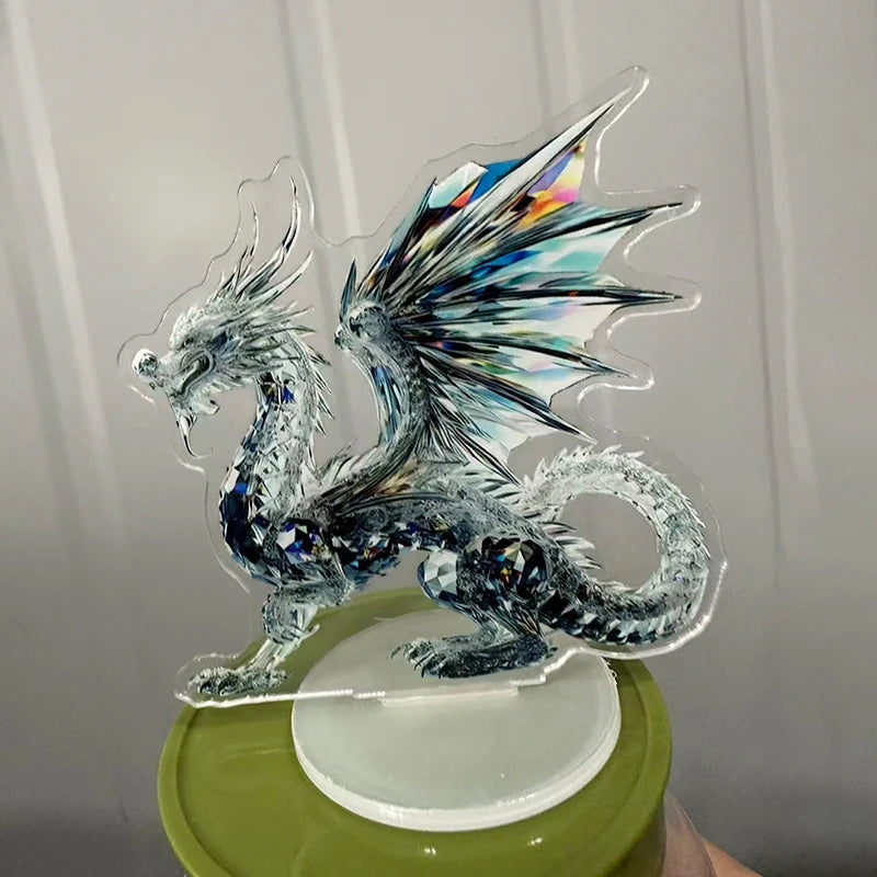 sculpture animale résine transparente détails fins brillants ornement cadeau déménagement