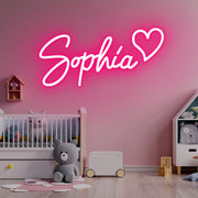 Néon personnalisé LED pour chambre d'enfant - Décoration murale nom personnalisé - Ombre Interieur