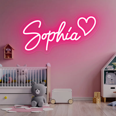 Néon LED personnalisé bleu pour chambre d'enfant