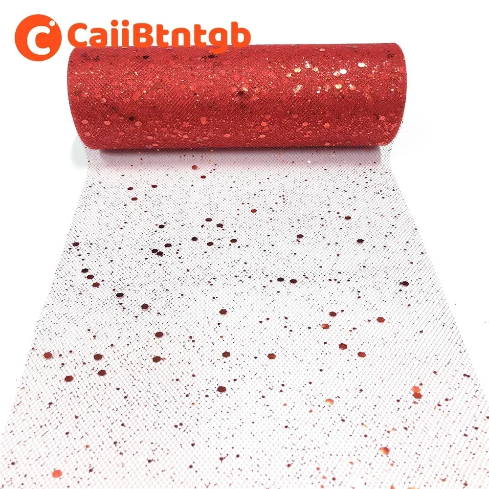 rubans pailletés couleur bleue rose noir texturés 25 yards 15cm largeur festive bricolage mariage