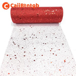 rubans pailletés couleur bleue rose noir texturés 25 yards 15cm largeur festive bricolage mariage