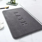 tapis bain gris moderne duvet antimorphe bath serviettes salon chambre