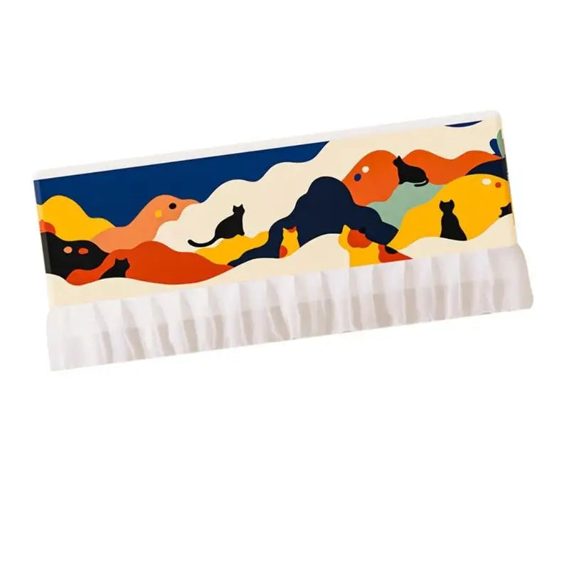 cache climatique multicolore abstrait moderne 92cm 30cm opacité motifs géométriques points