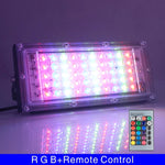 projecteur led noir multicolore ip65 bras articulé moderne extérieur 50w rvb aluminium