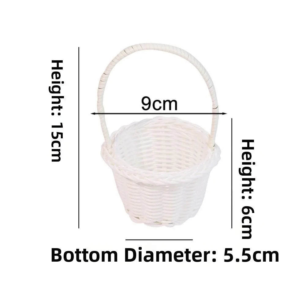 panier tressé rotin réutilisable couleur beige blanc vert rose traditionnel respectueux environnement poignée