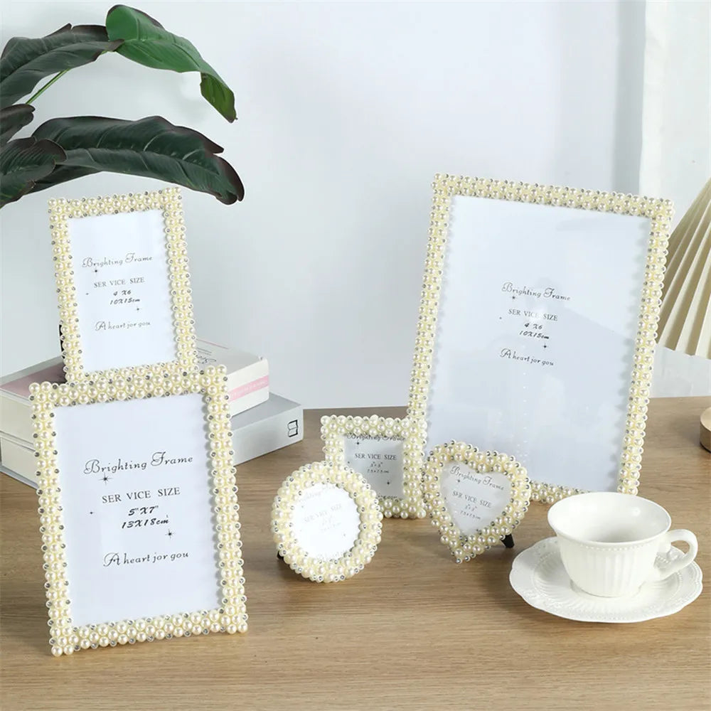 cadre photo strass blanc classique élégant 3x3 4x6 6x8 7x10 10x15 plexiglas