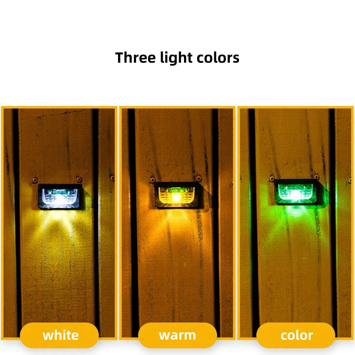 lumières solaires extérieures modernes jaune blanc vert escalier terrasse