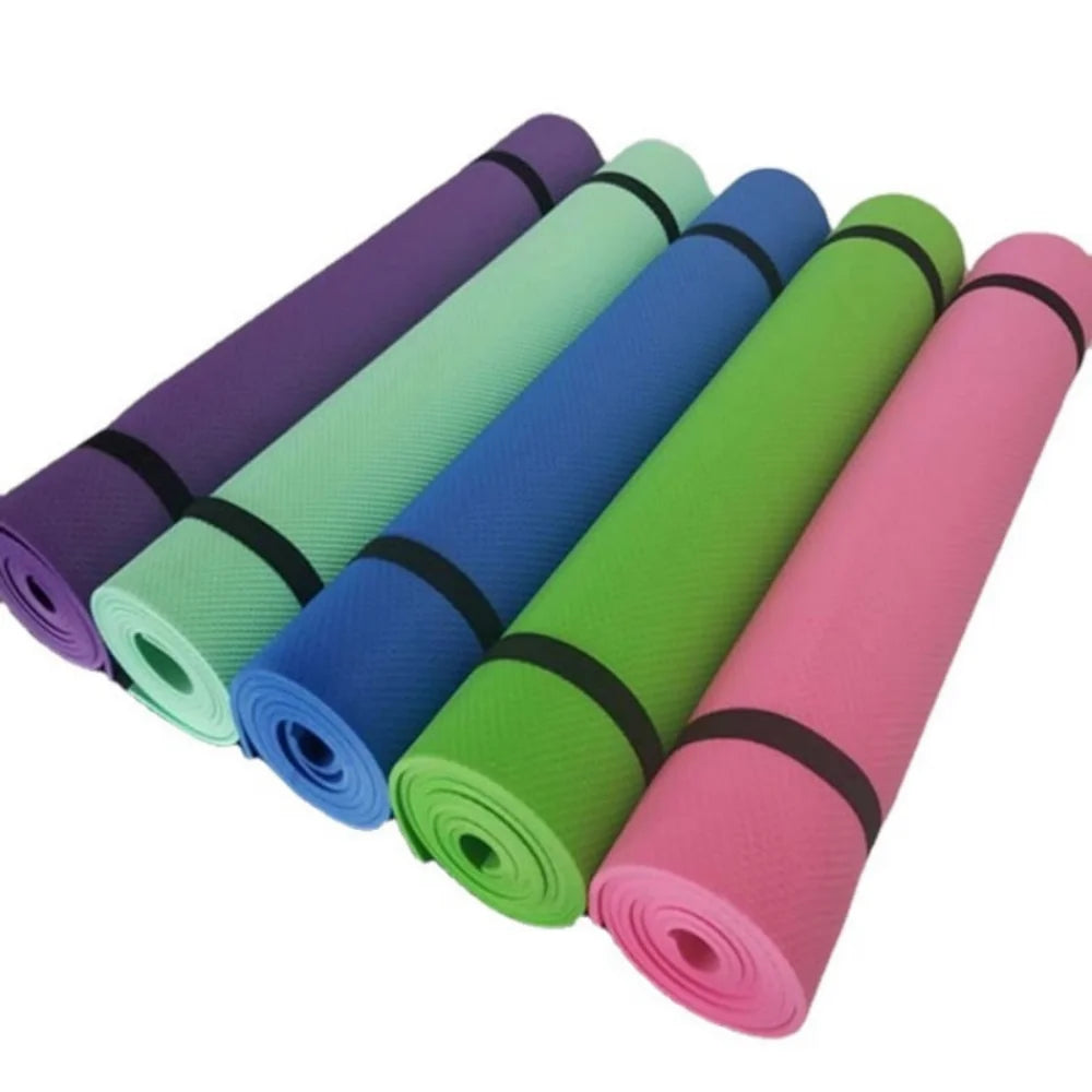 tapis yoga violet rose bleu vert moderne antidérapant fitness yoga pilates adhésif qualité foam